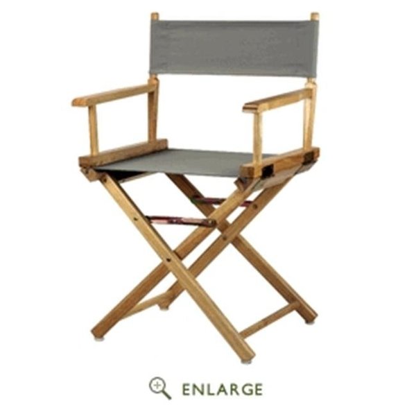 Casual Home Casual Home 200-01-021-18 18 in. Directors Chair White Frame with Gray Canvas 200-01/021-18